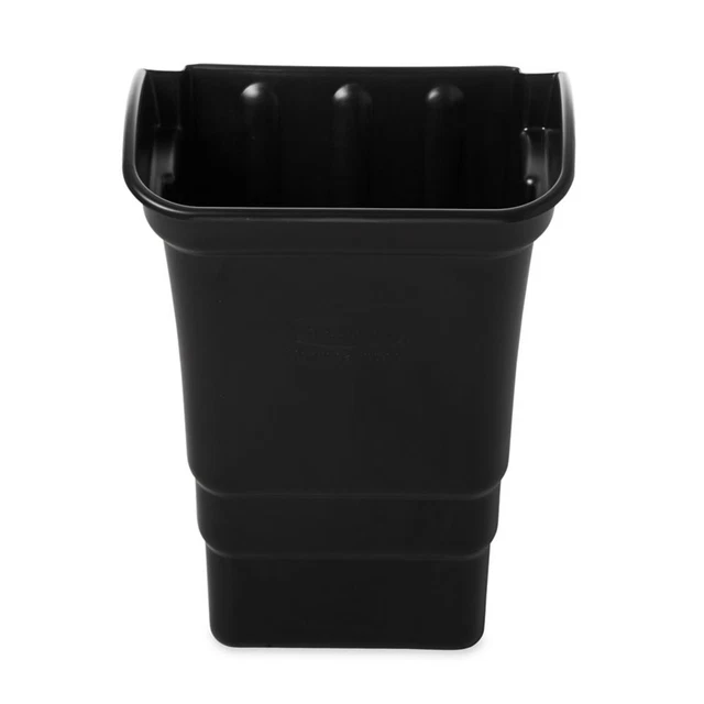 Rubbermaid FG335388BLA Black 8 Gallon Refuse Bin for Utility Carts