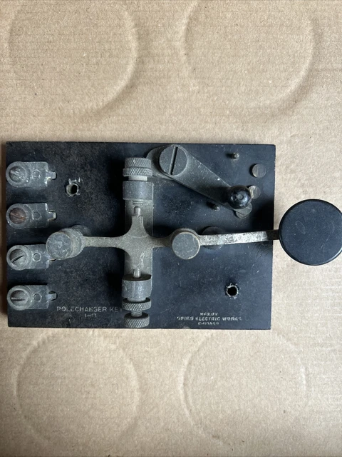 Clé Télégraphique Vintage Western Union – Main Line Sounder 15-B 120 Ohm – USA