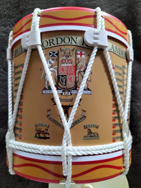 1st Battalion The Gordon Highlander Vintage Drum Ice Bucket With Lid.. Ex Cond