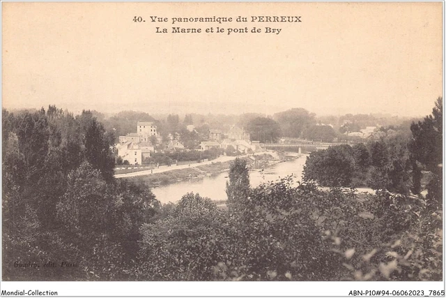 ABNP10-94-0862 - vue panoramique du PERREUX - la marne et le pont de BRY