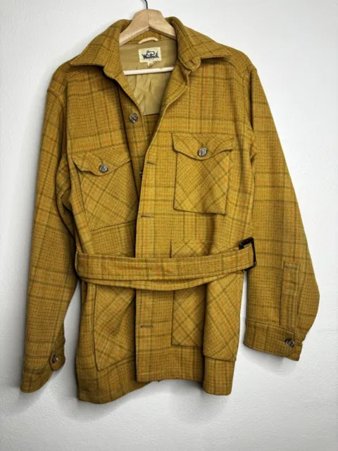 Vintage Woolrich Wool Jacket Women’s Size Large Yellow