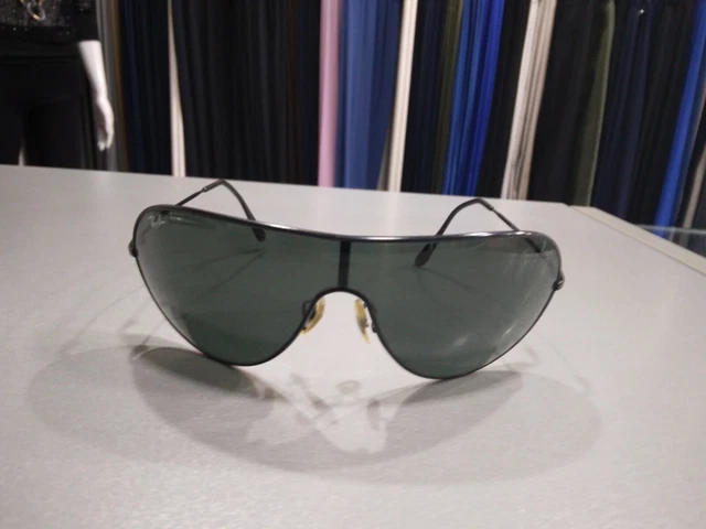 Ray-Ban RB 3250 Large  Mascherina Nero Lenti Nero Buone Condizioni  M190
