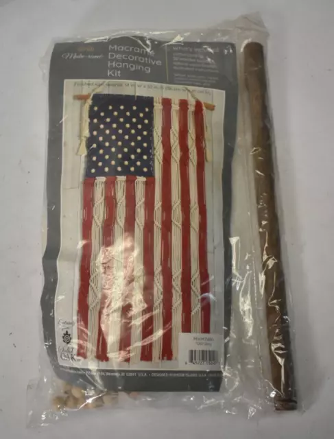 Kit Colgante Decorativo Colgante Cobre Macrame Marca Roble Liso Estilo Ol Glory Bandera Americana