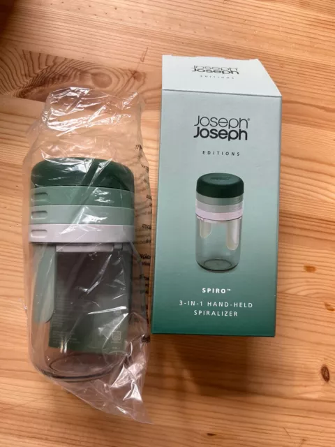 Joseph Joseph Spiro Spiralizzatore portatile 3 in 1, taglia unica, E977, verde