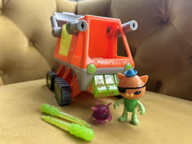 Octonauts Gup T Rescue Rover Vehicle & Kwazii Figure Rare Creature Complete Set