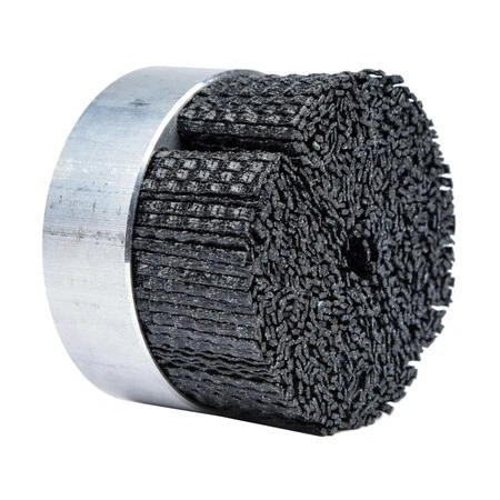 WEILER 86014 3" Maximum Density Miniature Disc Brush 80CG Crimped Rectangular