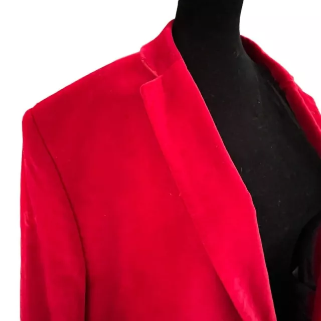 ADOLFO RED VELVET Blazer Mens 52R $35.75 - PicClick