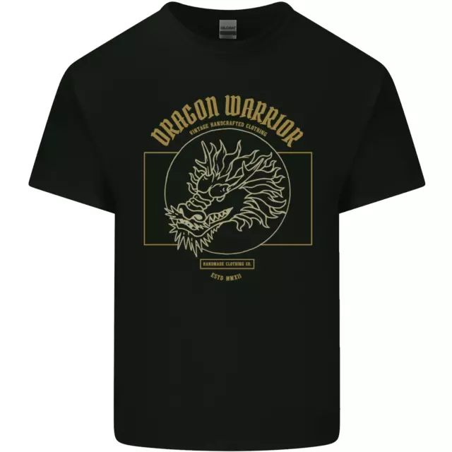 Dragon Warrior Samurai Giappone Giapponese Uomo Cotone T-Shirt