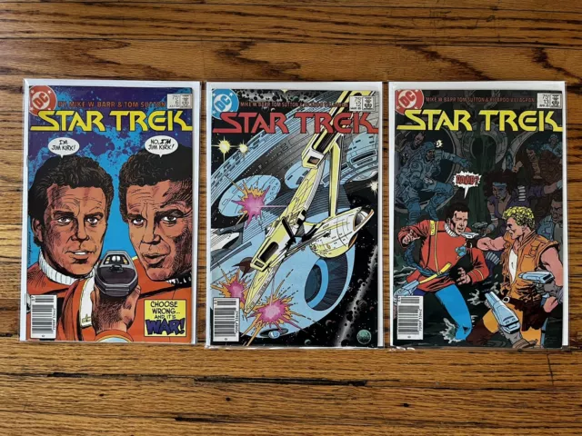 DC Comics Star Trek Vol. 3: 6 11 12 VF+ Newsstand Edition (DC Comics, 1984)