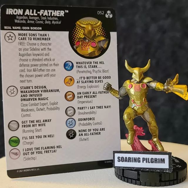 IRON ALL-FATHER - 052  SUPER RARE War of the Realms Marvel Heroclix #52