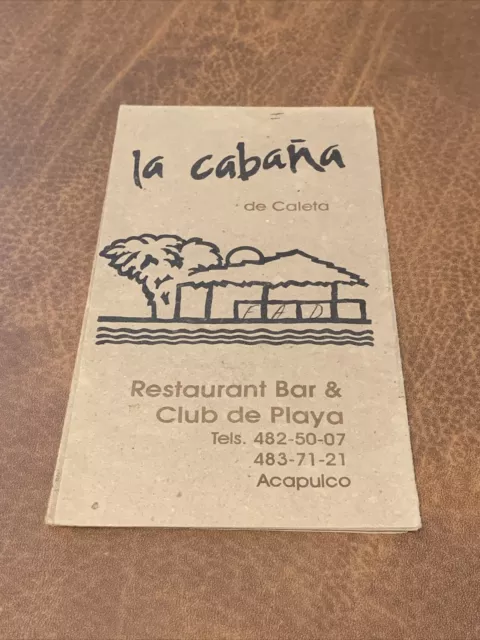 Rare - La Cabana de Caleta Restaurant Menu Acapulco Guerrero Mexico