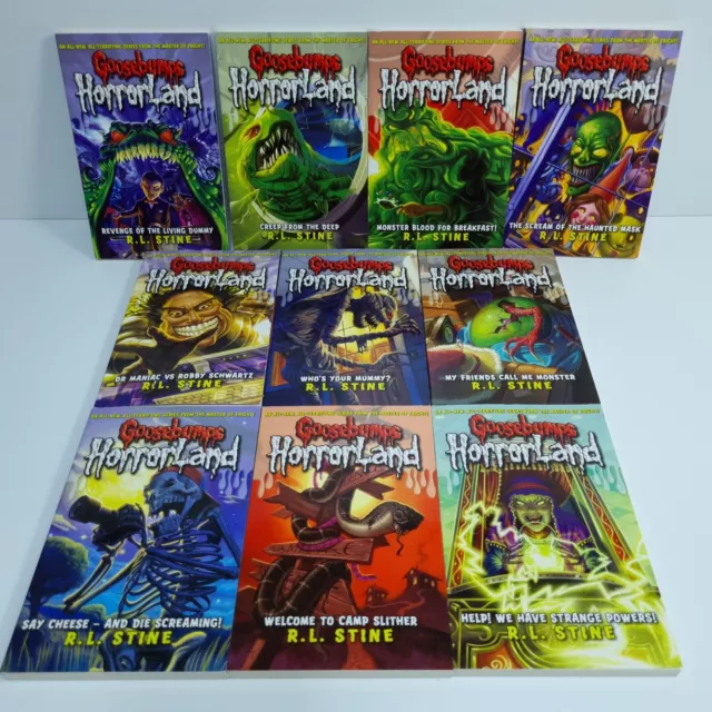 Goosebumps Horrorland Series 10 Book Collection Set By R L Stine Paperbacks