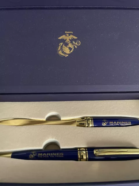 United States Marines Corps Ballpoint Pen And Envelope Opener.