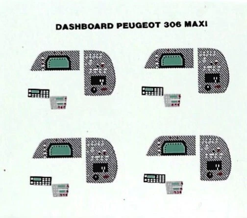 Planche De Décalcomanies 1/43 Peugeot 306 Maxi Cornu - Rallye Du Var 2007 - Réf. 2883 Neuve