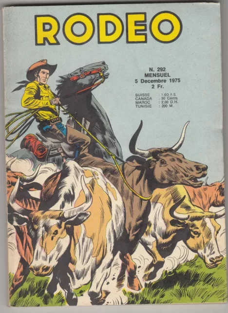 Rodeo N° 292 Du 5  Decembre 1975  Tres Bon Etat  Edition Lug