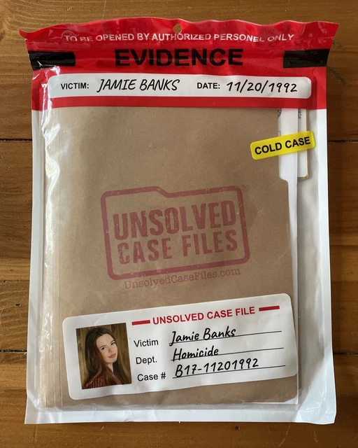 UNSOLVED CASE FILES Jamie Banks Cold Case Murder Mystery Detective NEW