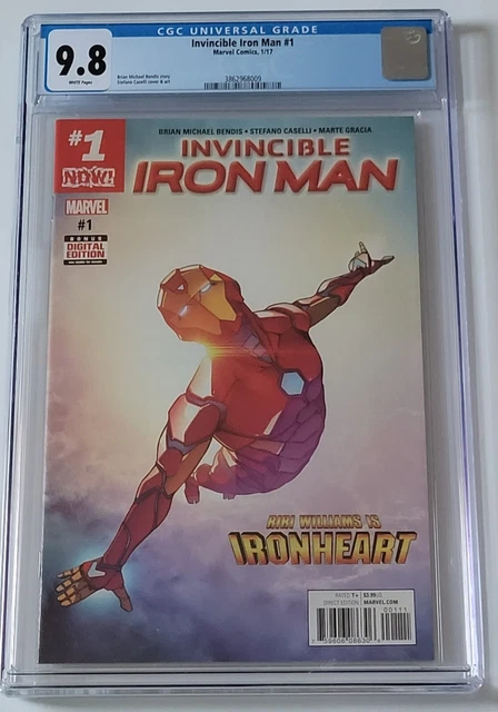 Invincible Iron Man #1 Ironheart Riri Williams 1St Cvr Marvel (2017) Cgc 9.8🍀
