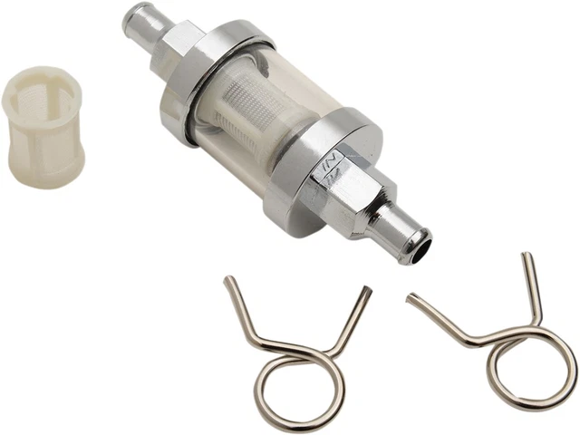 Emgo Universal Fuel Filter 1/4in. - Glass Filter 14-34451