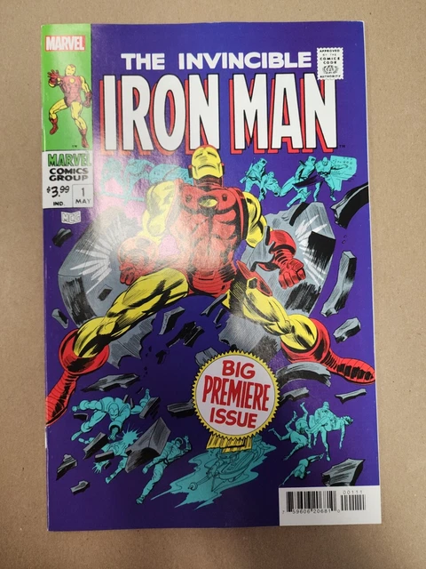 The Invincible Iron Man #1 NM 1st Ongoing Series Facsimile. Box B