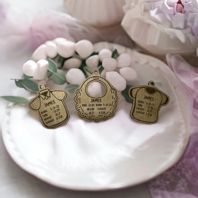 Name Baby Shower  Keepsake Personalized Birth Announcement Sign Wood Custom Gift