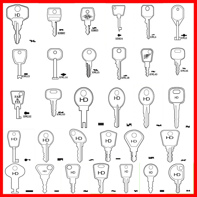 Window Key Window Keys uPVC Replacement Keys Locking Handle Key Spare Keys