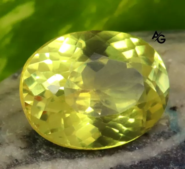 14.00 Ct Natural Certified Yellow Sapphire Ceylon Oval Cut Loose VVS Gemstone