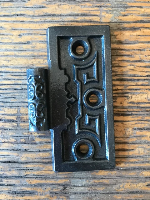 Antique Cast Iron Door Hinge - Right Half Only - 3½" x 3½"