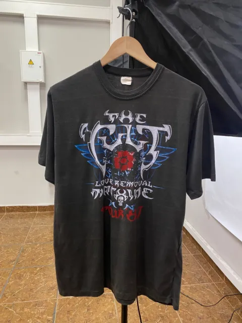 Vintage 1987 The CULT Love Removal Machine Band Tour T-Shirt size M color black