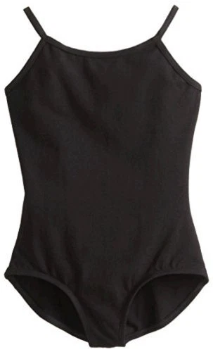 Clementine Apparel Thin Strap Leotard - Black - Size 16 HywH
