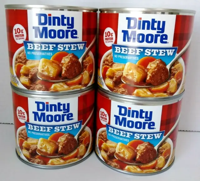 Dinty Moore Beef Stew Meat & Potato Easy Open Cans 20 oz  4 Pack BBD April 2025