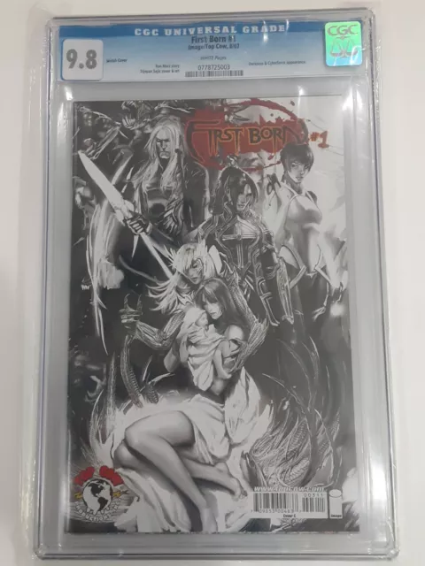 First Born #1 CGC 9.8 GRADED Sketch Variant Cover Marc Silvestri Witchblade 2007