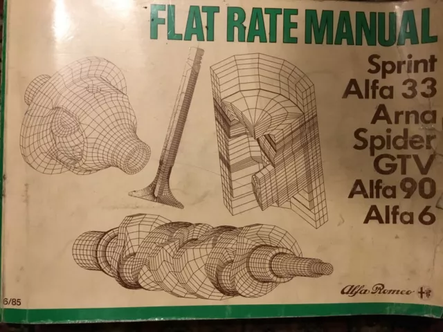 Alfa romeo - Flat Rate Manual 6/85