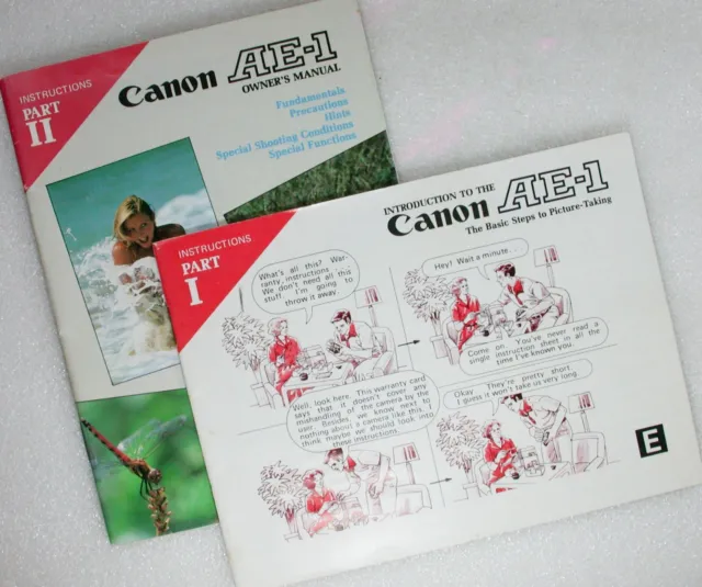 Canon AE-1 manuale di istruzioni in due parti