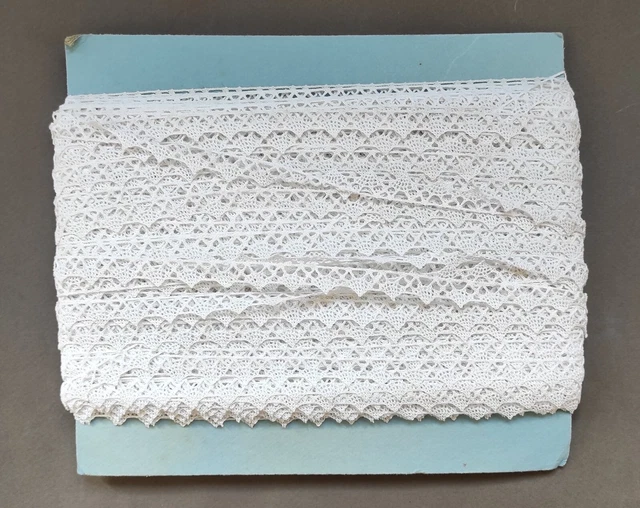 ANCIENNE DENTELLE 9,95 m x 2 cm Jupon Coiffe ArlésienneVêtements de