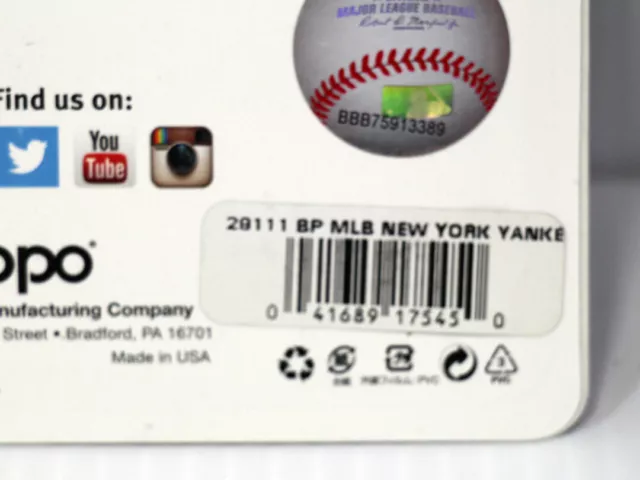 Limited Edition -Brand New Genuine Zippo Windproof Lighter New York Yankees Logo 2