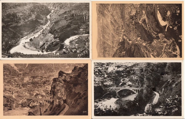 LOT DE 4 cartes postales anciennes old postcards SAINT-CHELY-DU-TARN ...