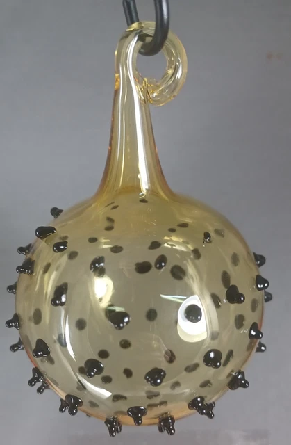 Hand Blown Glass Ornament Ball . Self Representing Artist (SRA) 3