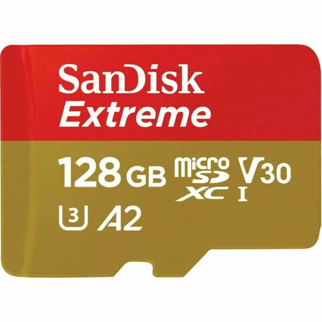 128GB Micro SD Card Extreme SanDisk SDXC 160MB/S V30 A2 Drone Memory 32GB 64GB