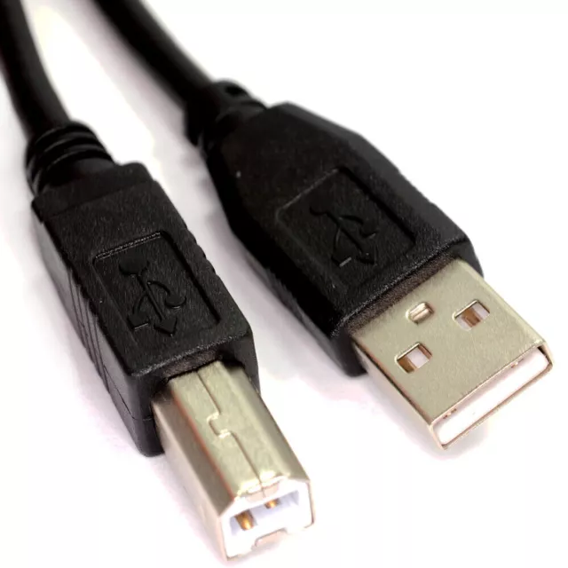 USB Printer Cable 2.0 24AWG Lead A to B 25cm/50cm/1m/2m/3m/5m Kodak Epson HP