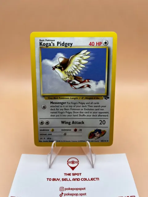 Pokemon Card Koga's Pidgey - Gym Challenge Non Holo - 49/132 - English