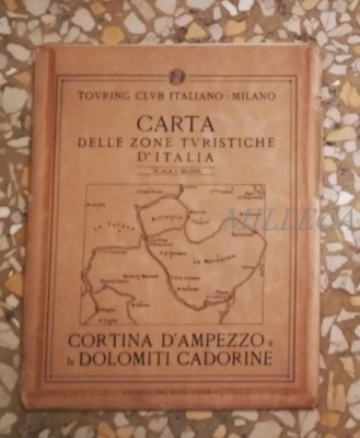 Carta zone turistiche 25962 23/ CARTINA CORTINA D'AMPEZZO DOLOMITI TCI 