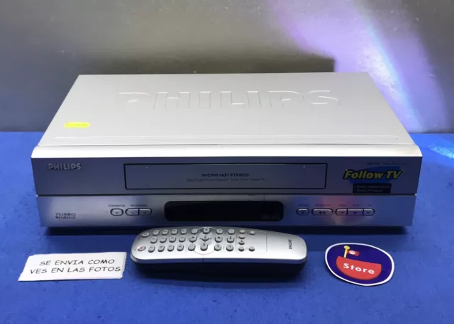 Reproductor Vhs Video Recorder Turbo Drive Philips Vr 550 Pal Funciona