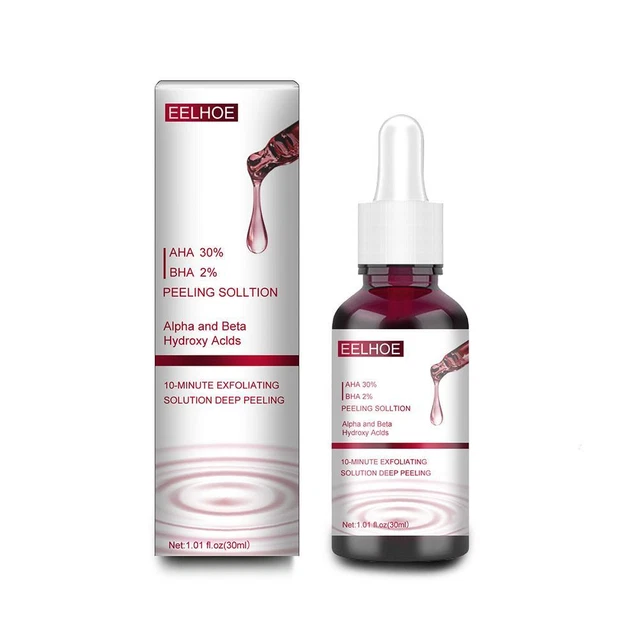 Suero de exfoliación facial ácido salicílico AHA30% BHA 2% extracto de ácido de fruta