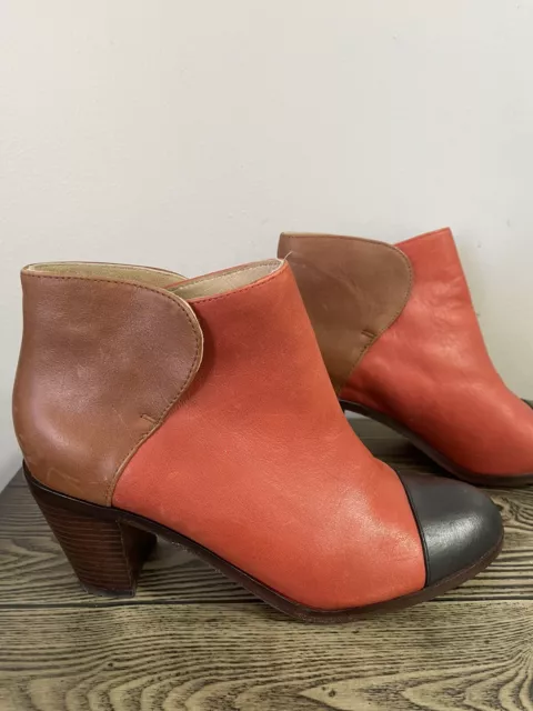 Samantha Pleet x Wolverine 1000 Mile Ceremony Demi Boot Womens Size 9 Red Brown