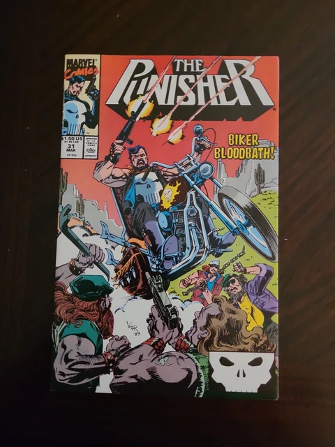 Marvel Comics The Punisher #31 Volume 2 Mar 1990 Biker, Vintage Comic Book