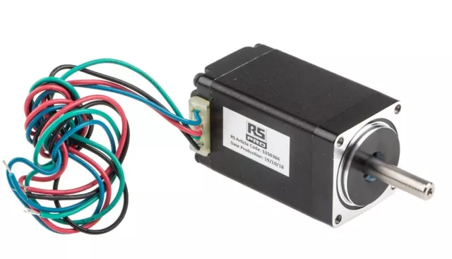 1 pcs - RS PRO Hybrid, Permanent Magnet Stepper Motor, 0.12Nm Torque, 6.2 V, 1.8