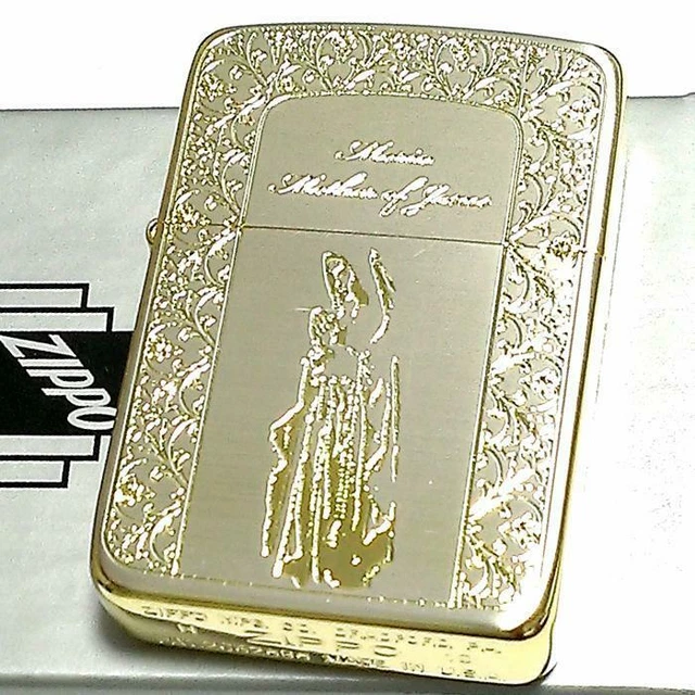 Zippo Saint Virgin Mary 1941 Reprint Replica Silver Etching Oil Lighter Japan 2