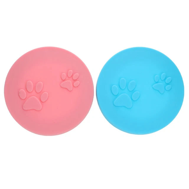 2 piezas Tapa de lata para mascotas gel de sílice para perros Lata superior lata cubierta mascota auto-sellado