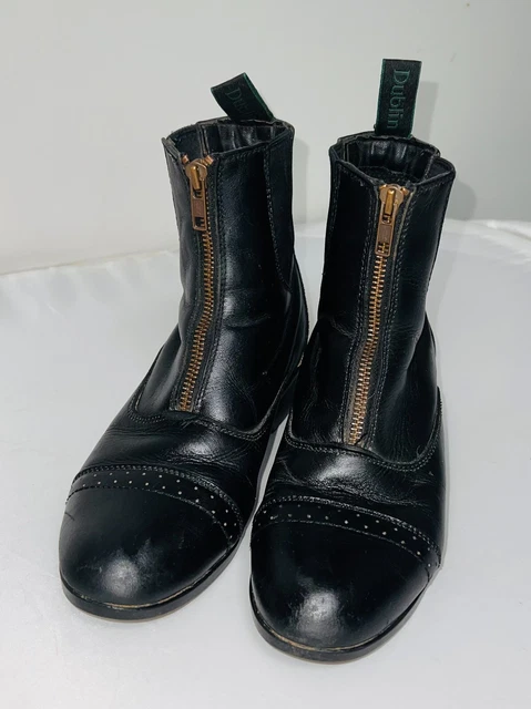 Dublin Leather Horse Riding Paddock Boots Size 6.5 Womens