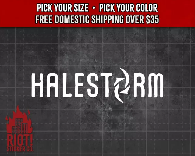 Halestorm Decal for Car Band Logo Sticker for Laptop Hard Rock Metal